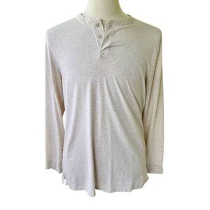 Coolibar Mojave Henley Shirt. Beige. Large.